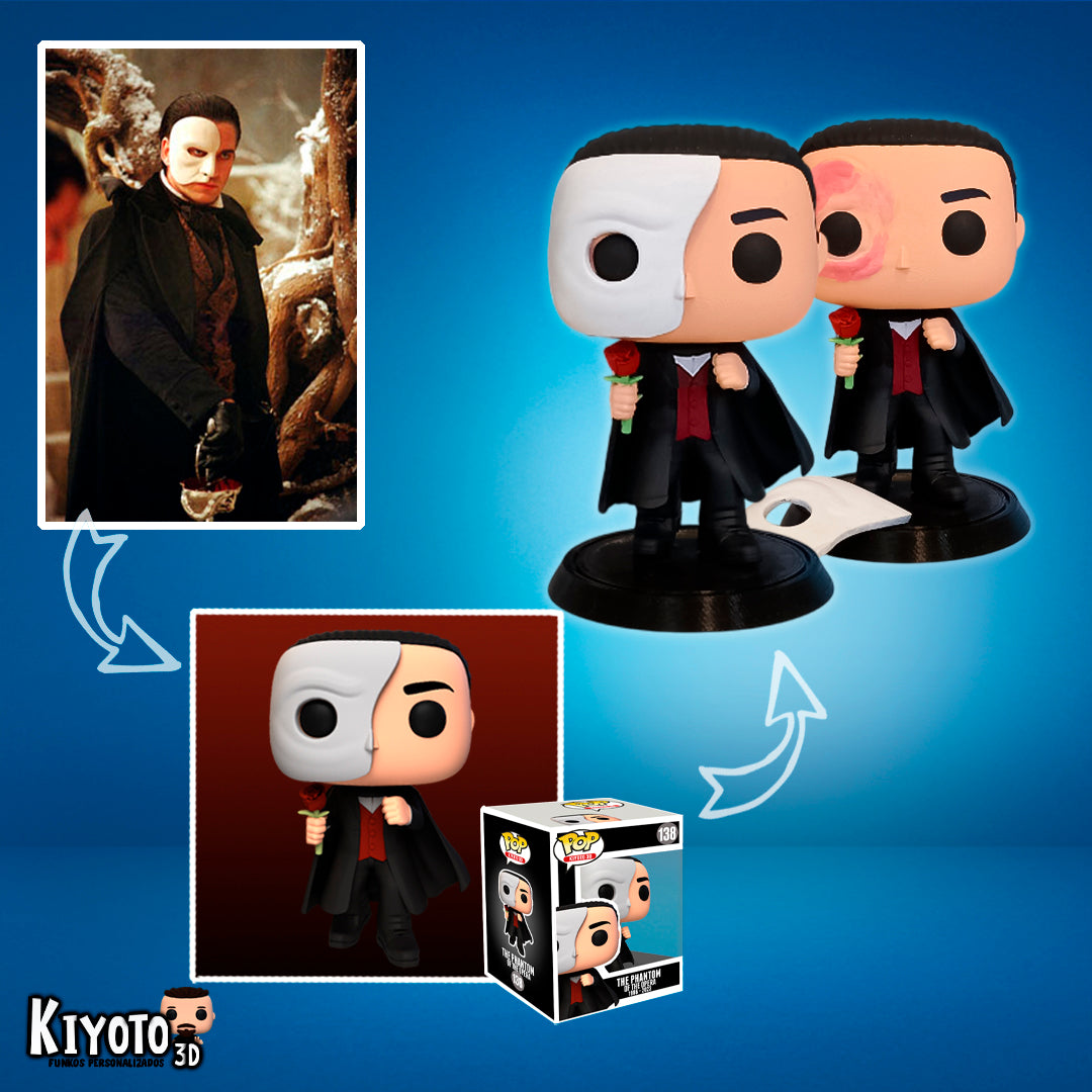Figura 3d funko pop personalizada hecha a mano con todo detalle