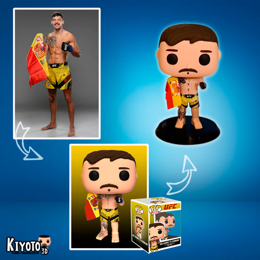 Figura 3d hecha a mano personalizada pintada con todo detalle
