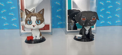 Figuras de mascotas estlo Pop pintadas a mano